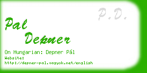 pal depner business card